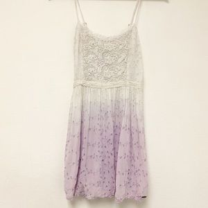 Abercrombie & Fitch Ombré Eyelet Dress